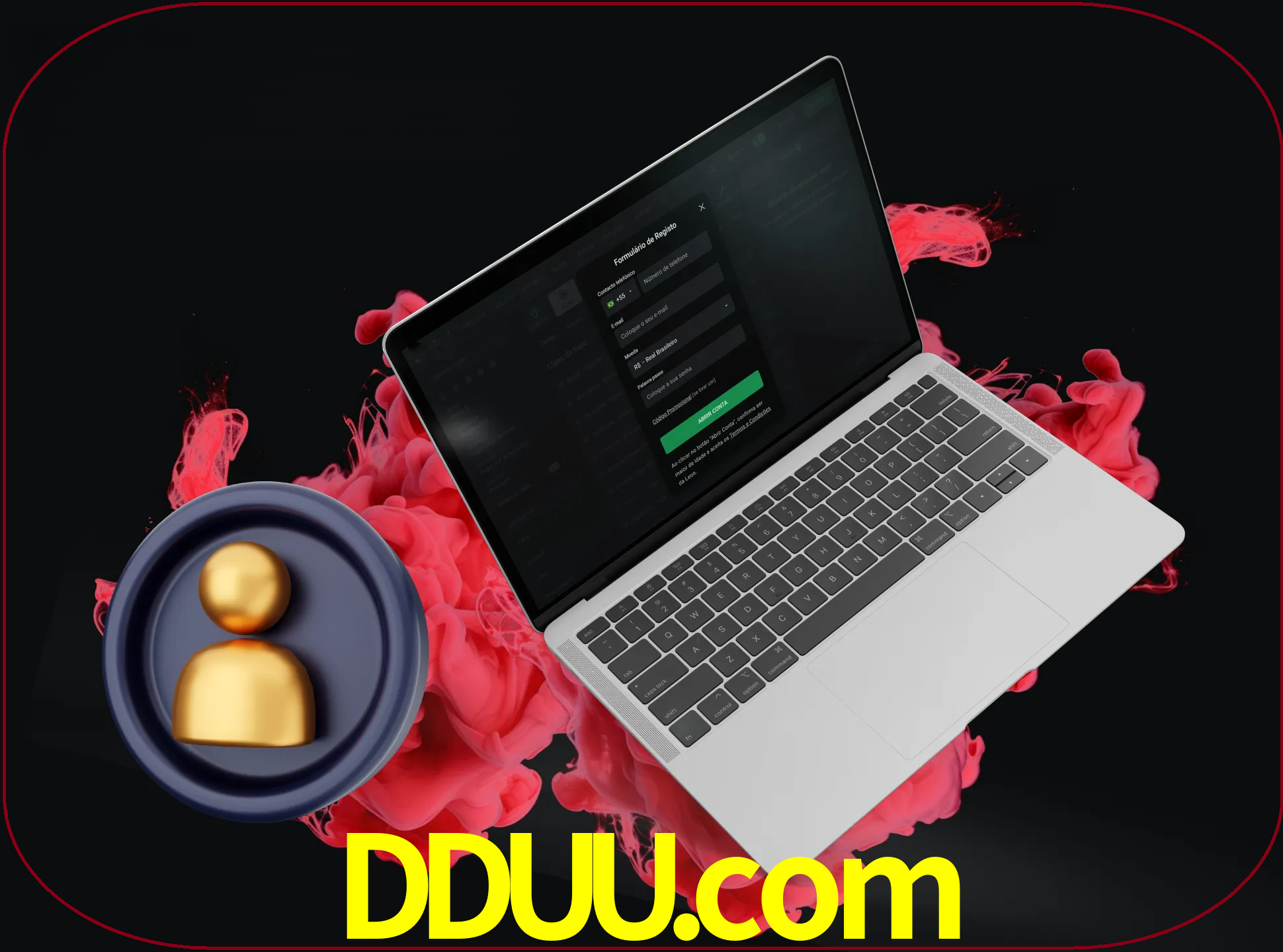 No cabeçalho do site dduu, clique no botão que o levará a um formulário especial onde terá de introduzir as suas informações actuais.