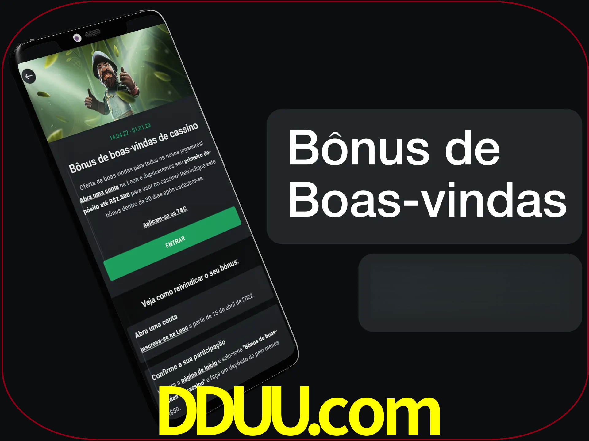 Não se esqueça de usar o bônus de boas-vindas.